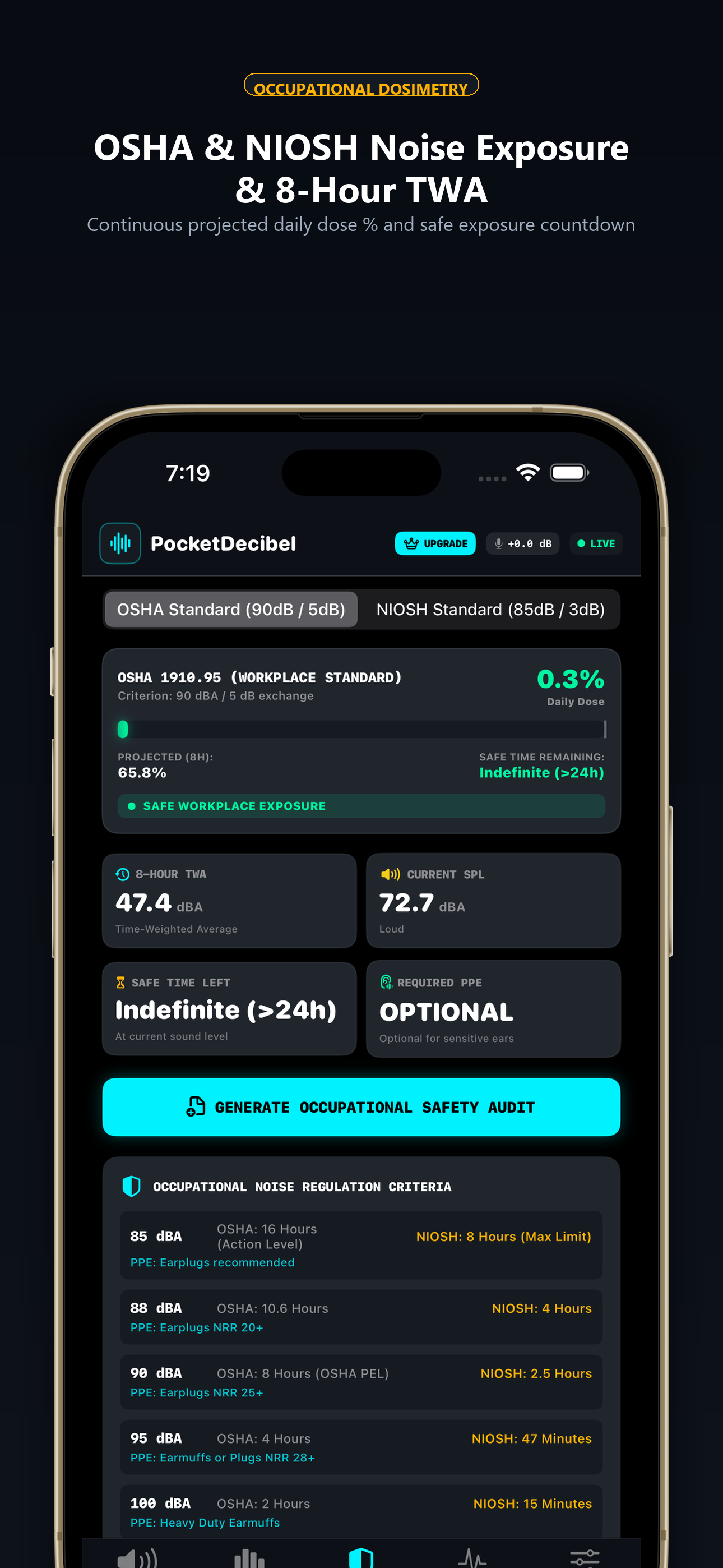 PocketDecibel Screenshot
