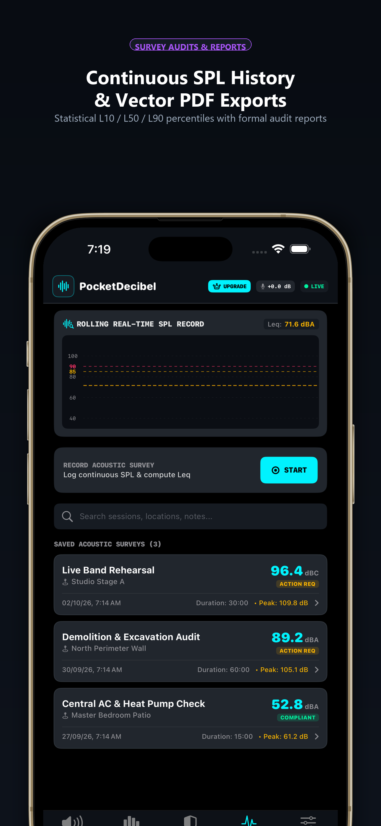 PocketDecibel Screenshot
