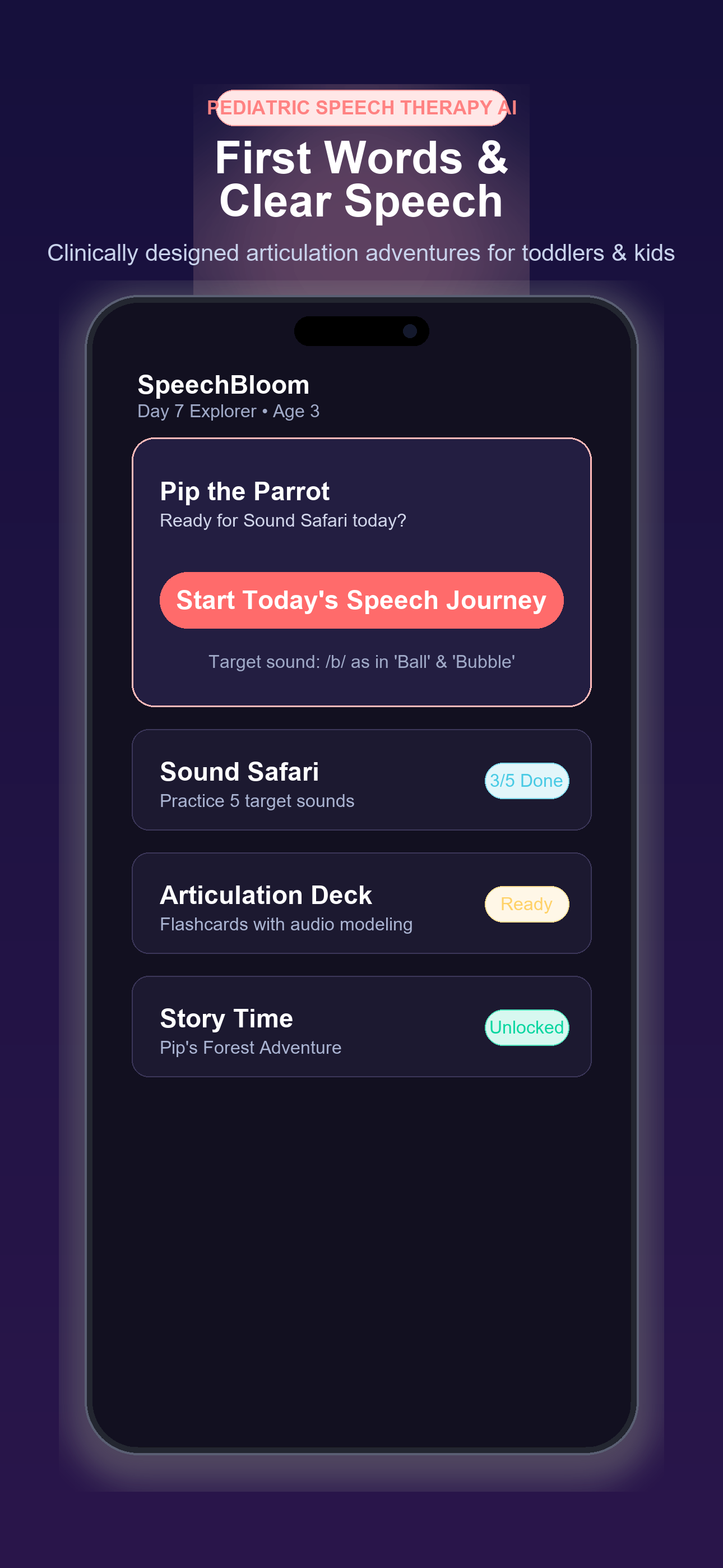 First Words & Clear Speech